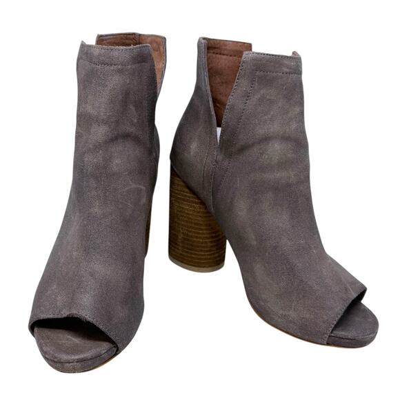 Jeffrey Campbell Oath Peep‎ Toe 4" Stacked Heel 7.5 M - Picture 1 of 9